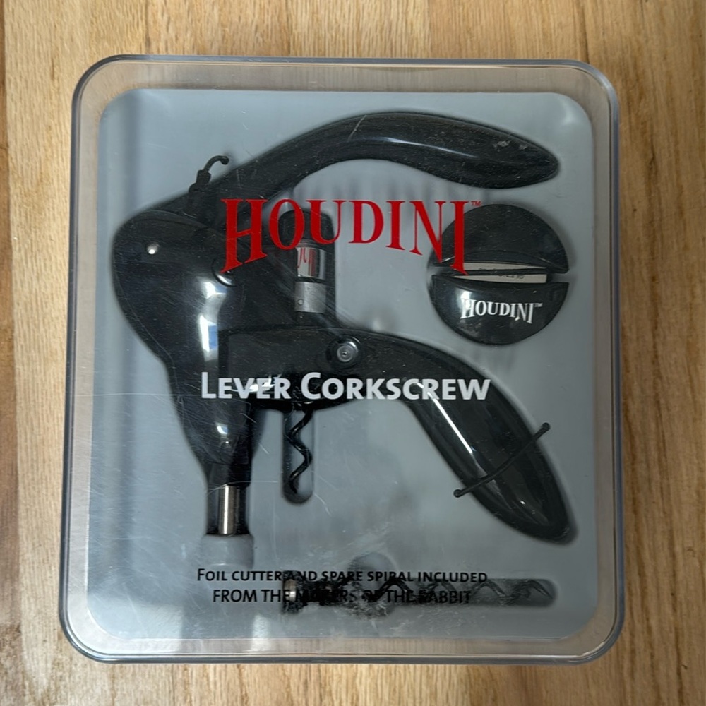 Houdini Lever Corkscrew Wine Bottle Opener 🍷